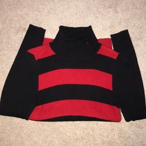 Ralph Lauren Red/Black Turtle Neck Sweater